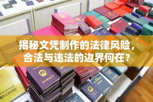 大化揭秘文凭制作的法律风险，合法与违法的边界何在？